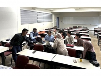 Kyutech visitors at the University of Malaya (UM)