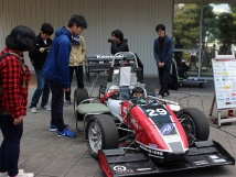 学生フォーミュラ KIT-Formulaによる車両展示