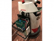 TACTチップを搭載したHSRロボット