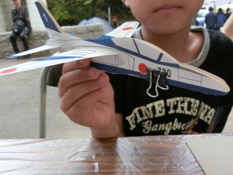 完成した模型飛行機