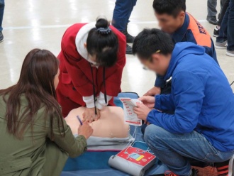 心肺蘇生法・AED装置実施訓練