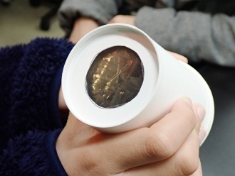 完成した偏光万華鏡