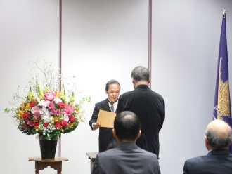 名誉教授称号記授与式の様子①