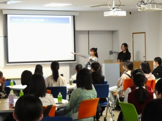 学生発表の様子①