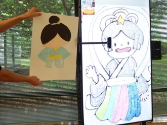 お互いの作品を並べて作成(LL)