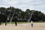 ロケットの打ち上げの様子