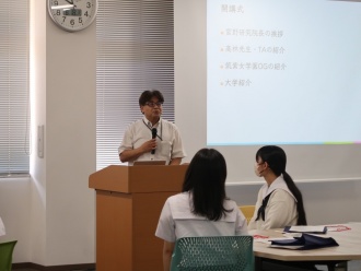 宮野英次研究院長による開講のあいさつ