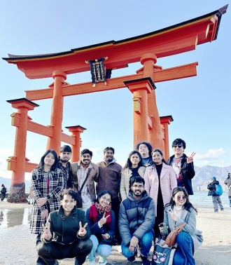 Group photo after the Field trip to Hiroshima