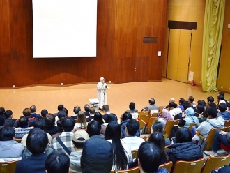 A speech delivered by international student.