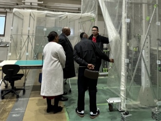 Scene of the laboratory tour